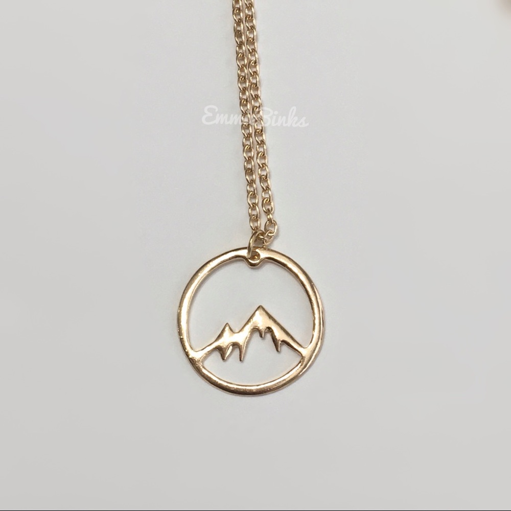 ✨3for$38✨ New FP Wanderlust Mountain Explore Pendant Necklace | Travel - Picture 8 of 14